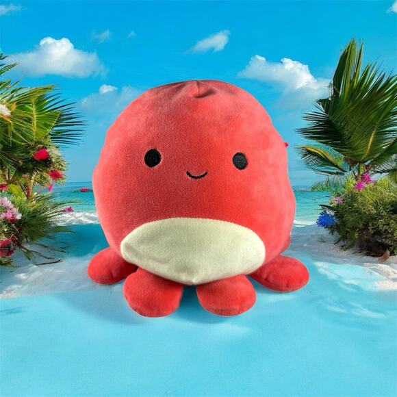 Squishmallow 5" Veronica Octopus Soft Red Plush Collectible Kellytoys - Picture 1 of 7